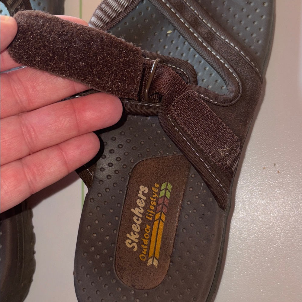 Skechers Women’s Brown  Sandals Size 8 - Picture 6 of 9